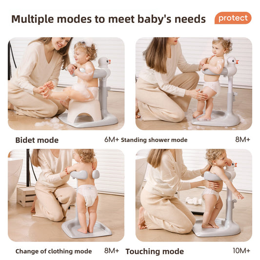 Ergonomic Upright Infant Bath Support Seat