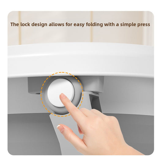 Foldable Baby Bathtub with Temperature-Sensing Cushion