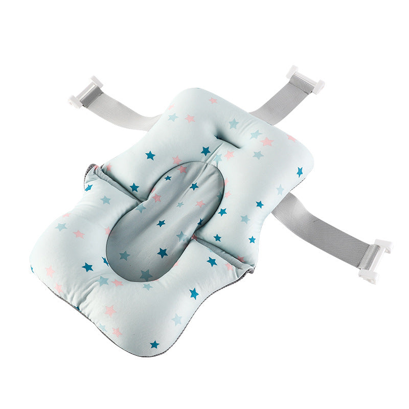 Ergonomic Baby Bath Suspension Mat & Non-Slip Support Net