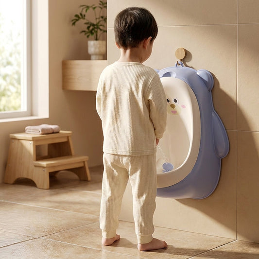 Ergonomic Potty Training Urinal with Splash Guard