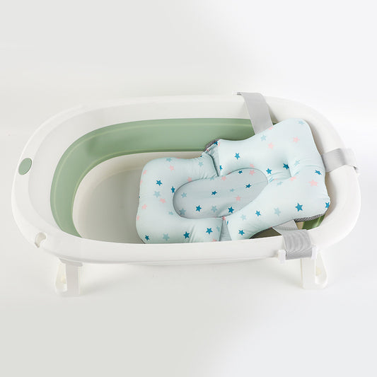 Ergonomic Baby Bath Suspension Mat & Non-Slip Support Net