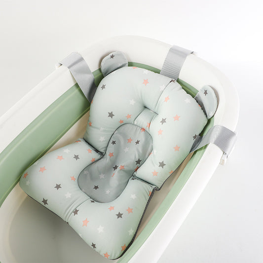 Ergonomic Baby Bath Suspension Mat & Non-Slip Support Net
